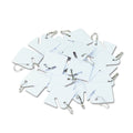 Securit 04983 Replacement Slotted Key Cabinet Tags, 1 5/8 X 1 1/2, White (Pack Of 20)