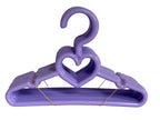 My Brittany'S 5.5 Inch Wide Lavender Heart Hangers For 14 Inch Doll Clothes- Doll Clothes Hangers