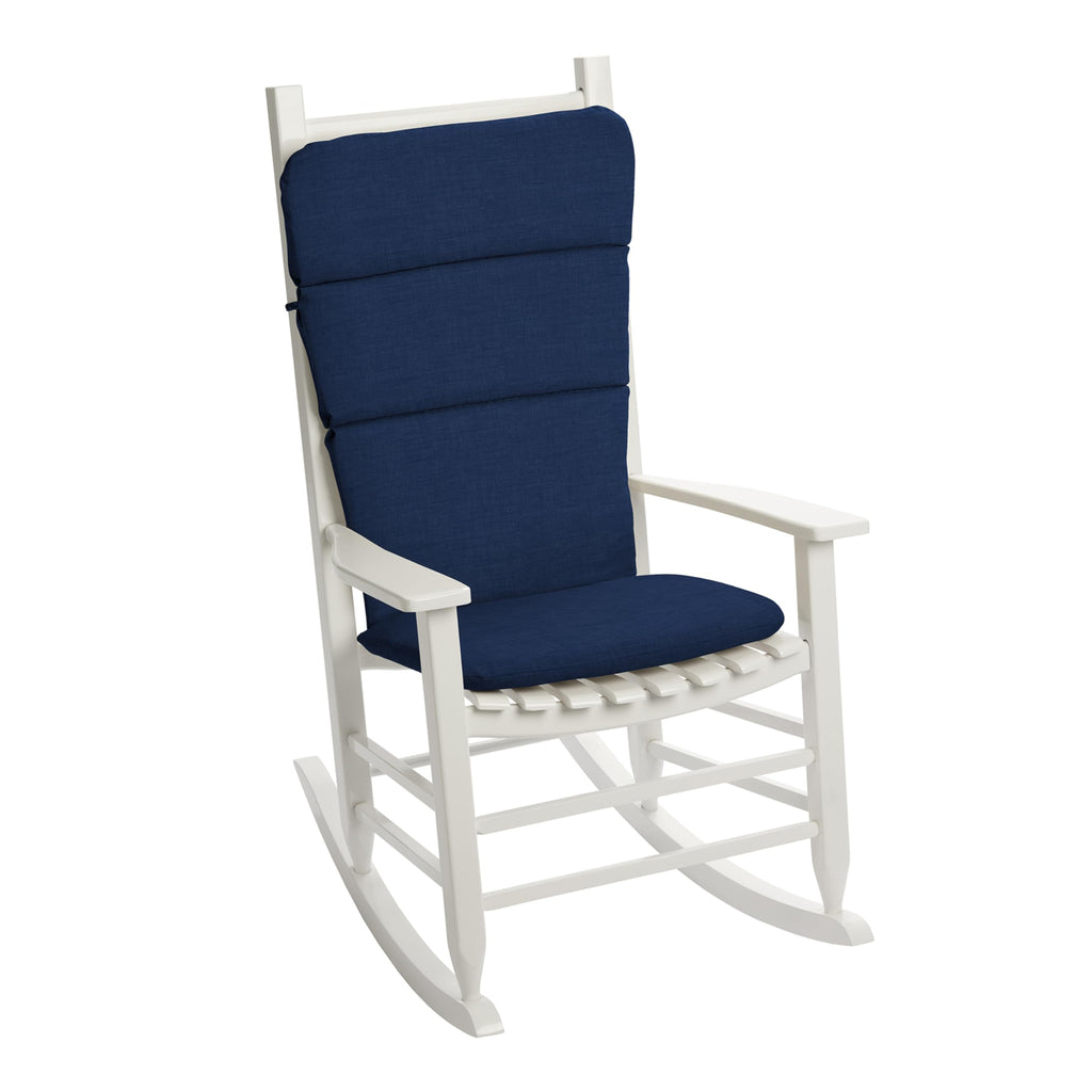 Arden Selections Outdoor Adirondack Or Rocking Chair Cushion, 20 X 17, Rain-Proof, Fade Resistant 20 X 17, Sapphire Blue Leala