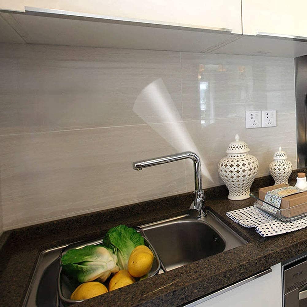 COSNIGHT Kitchen Backsplash Wallpaper Stickers Clear Wall Protector Can Endure High Temperature Self-Adhesive Transparent Film R