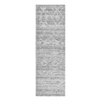 Kosas Home Hoeft 30 x 96 Transitional Polyester Fabric Area Rug in Gray