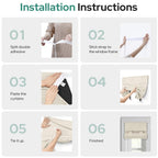 Homeideas 100% Blackout Sidelight Curtains For Front Door, Side Door Window Curtains, Front Door Curtains For Small Window, Thermal Insulated Door Window Covering, (1 Panel, W12 X L68, Beige)