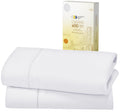 California Design Den King Size Pillowcase Set - 400 Thread Count, 100% Cotton Sateen, Luxury Set Of 2 Pillow Covers, Breathable, Cooling, Soft For Comfortable Quality Sleep - Creamy White