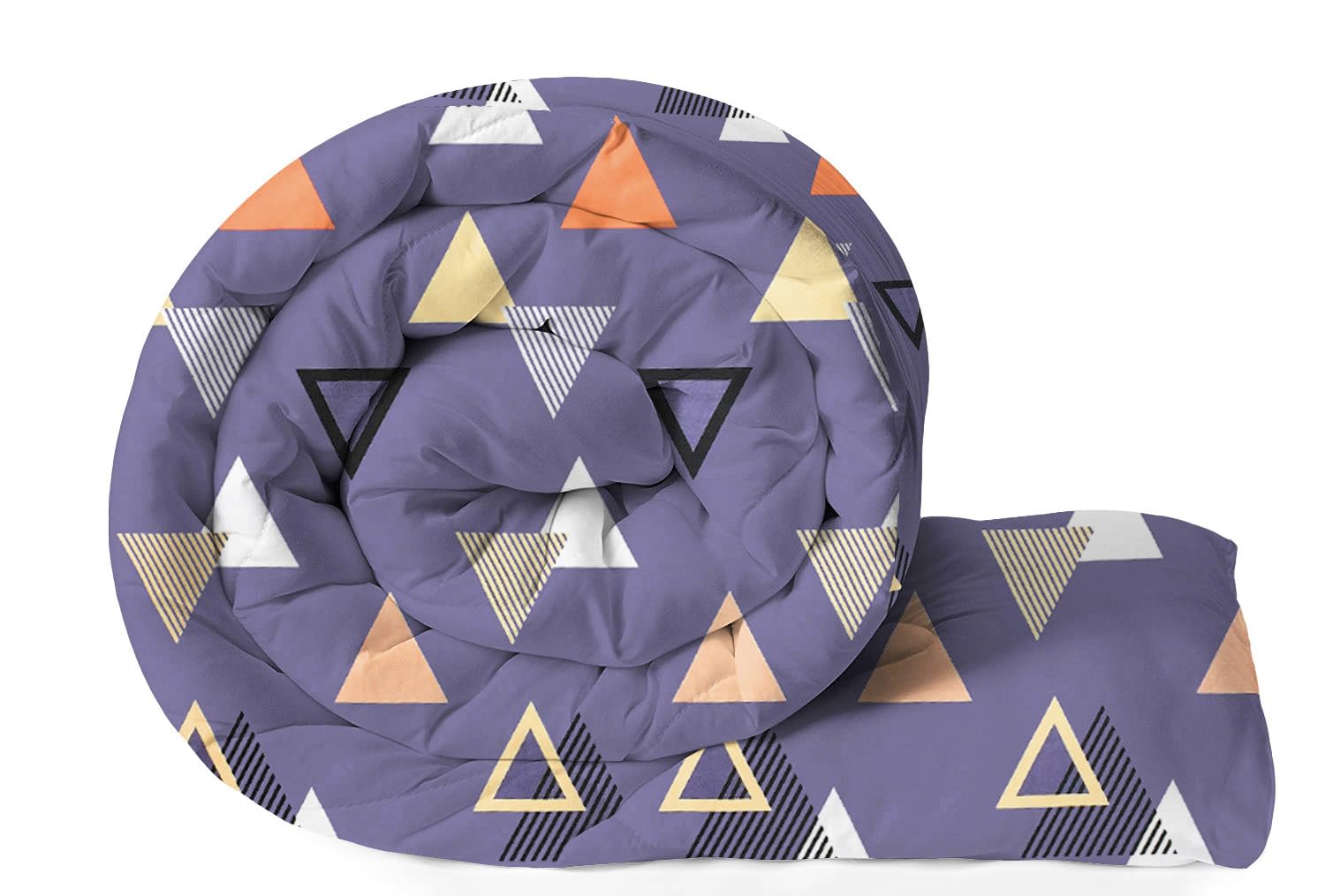 Vas Collections 220 Gsm Microfiber Reversible Ac Comforter |Quit | Blanket | Duvets For Single Bed 180Tc (60X90 Inches, Purple, 