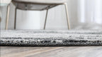 Unique Loom Del Mar Collection Area Rug - Lucille (4' 1'' Round, Dark Gray/ Ivory)