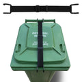 ANKS Heavy Duty Raccoon Proof & Windproof Trash Can Lid Lock Strap (Black)