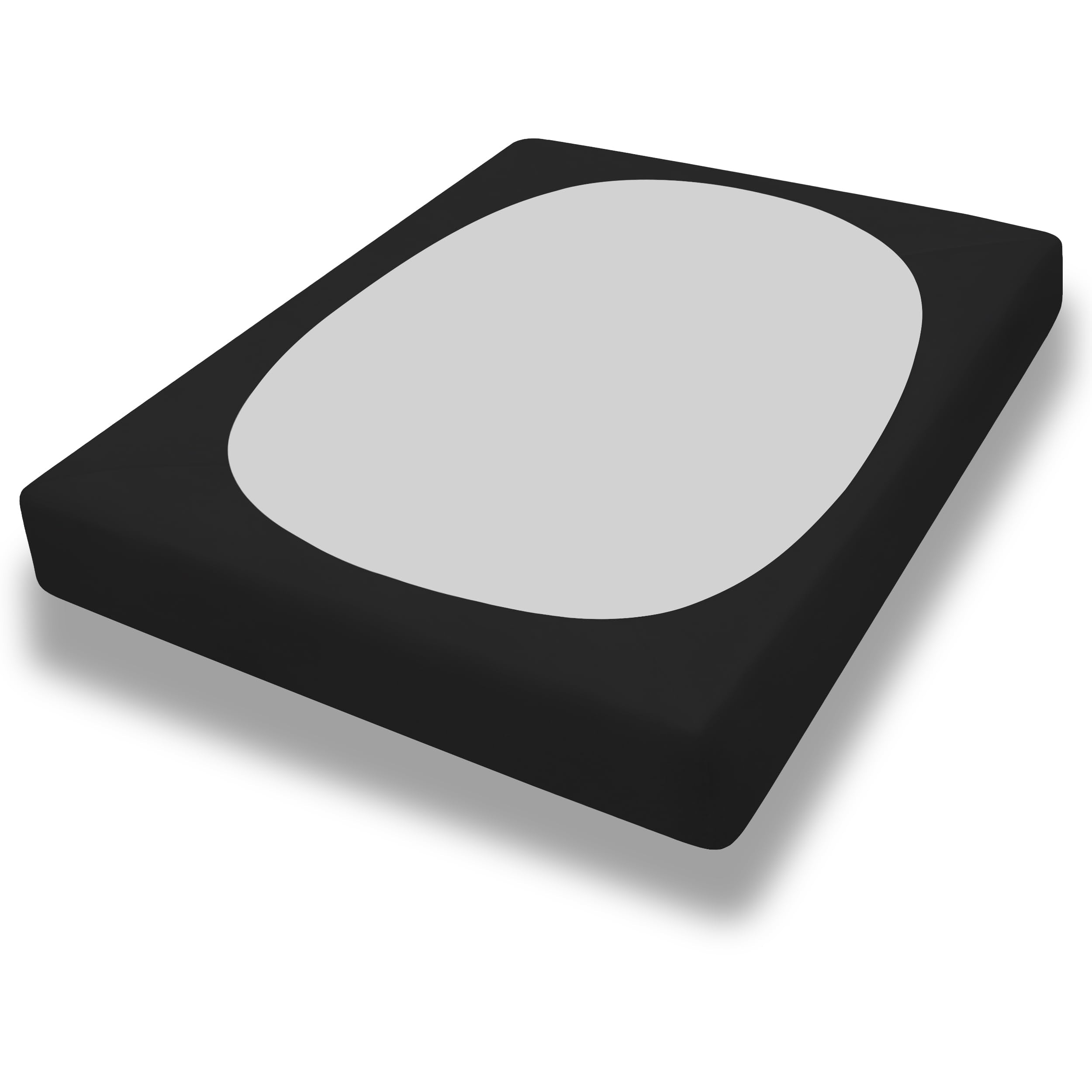 Purefit Stretchy Box Spring Cover Twin - Elastic Fitted Box Spring Wrap Around 4 Sides, Wrinkle & Fading Resistant Fits Twin Size Beds, Black