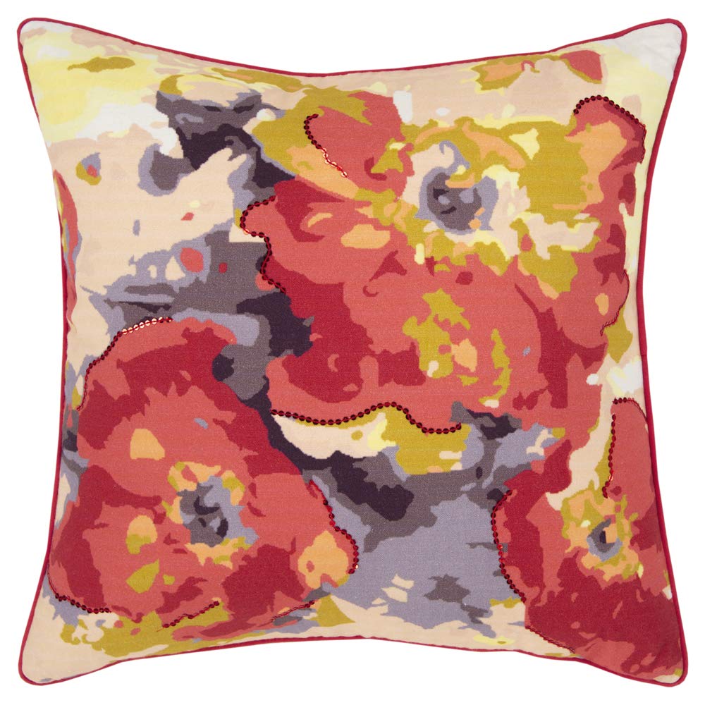 Rizzy Home Connie Post 20&quot; x 20&quot; Cotton Duck Pillow Cover in Multi-Color