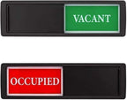 Vacant Occupied Office Sign, Occupied Sign For Bathroom Door, Privacy Sign For Home Restroom Conference Room, Occupied Vacant Si