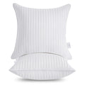 Oubonun 28 X 28 Throw Pillow Inserts, Firm And Fluffy Decorative Square Pillows For Couch Bed Sofa With Soft Cotton Cover White