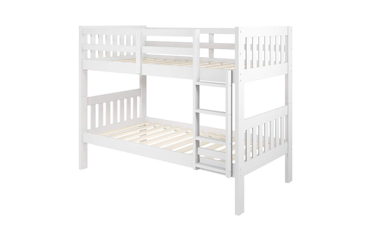 Donco Kids Austin Mission Twin Over Twin White Bunkbed