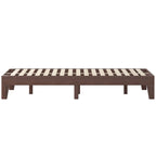 Flash Furniture Evelyn Wooden Platform Bed - Walnut Finish - King - Wooden Slat Support - No Box Spring Required - Easy Assembly