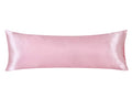 Lcbd Satin Body Pillow Case For Hair And Skin, Pink Silk Satin Body Pillow Case Cover, 20X54 Body Cooling Pillow Cover With Enve