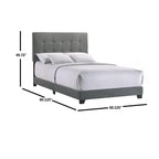 Intercon Addyson Full UPH Bed Platform, Gray