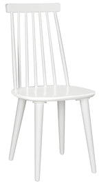 Safavieh American Homes Collection Burris Country Farmhouse White Spindle Side Chair (Set Of 2)