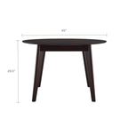 Modway Vision 45" Round Dining Table, Cappuccino