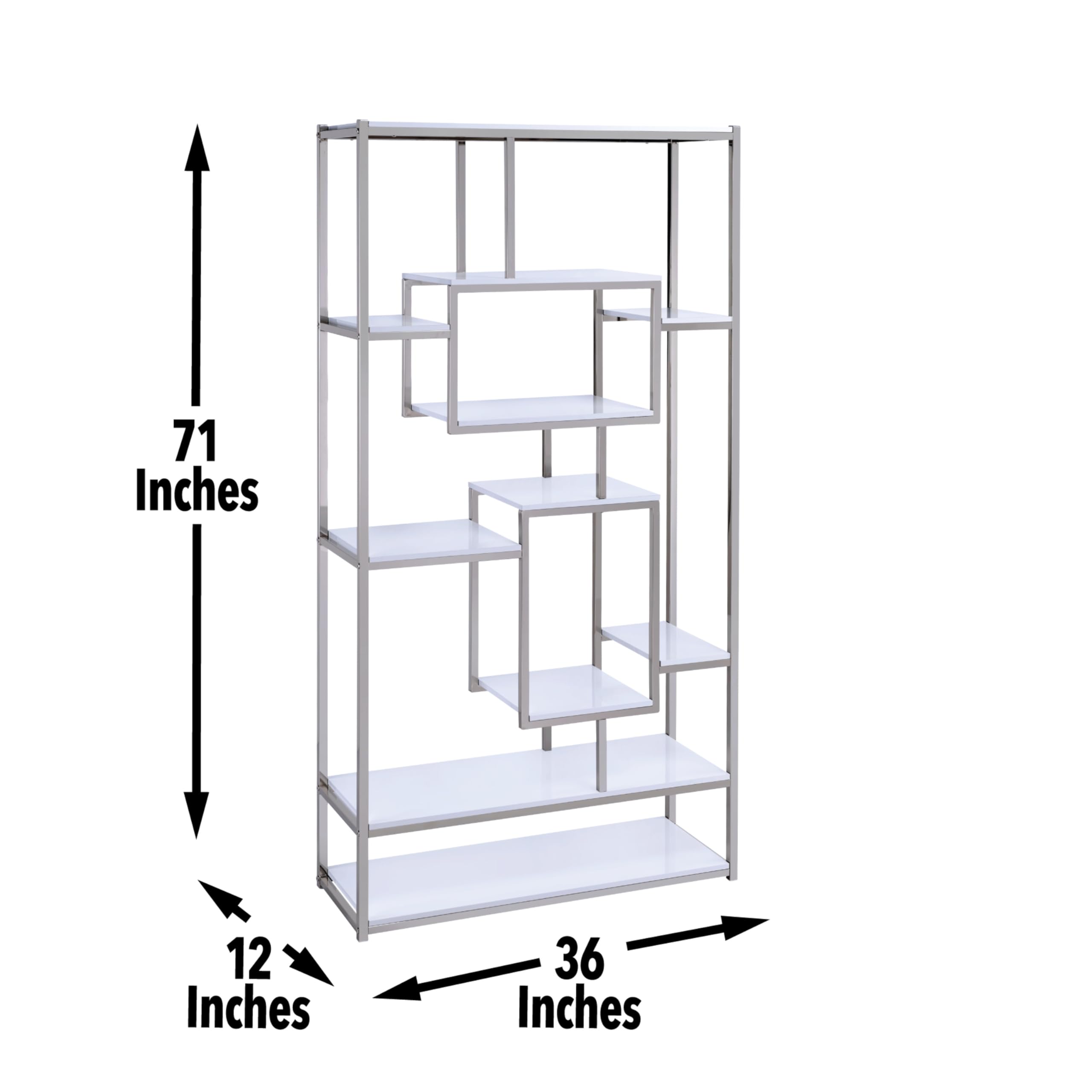Steve Silver Company Alize Bookcase, White