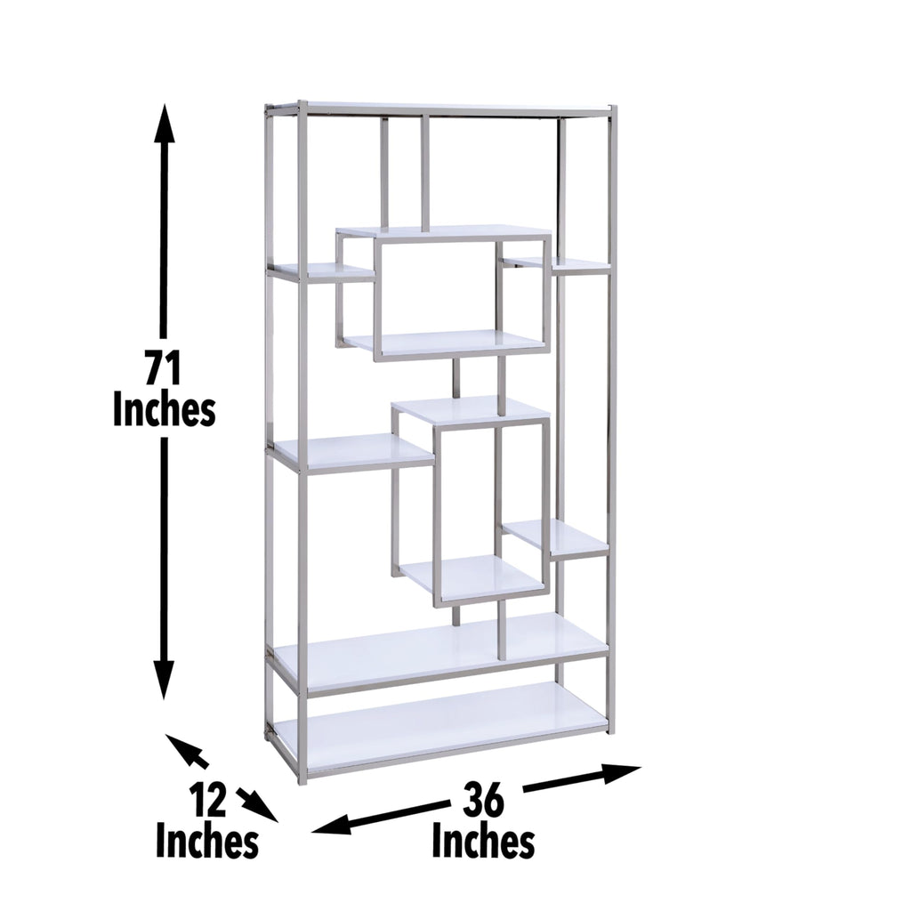 Steve Silver Company Alize Bookcase, White