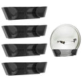 Adjustable Pot Lid Holder Organizer for Cabinet Door, 4 Pack Self Adhesive