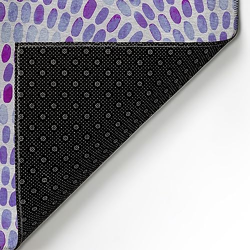 Addison Rugs Surfside Asr37 Purple 8' X 10' Indoor Outdoor Area Rug, Easy Clean, Machine Washable, Non Shedding, Bedroom, Living