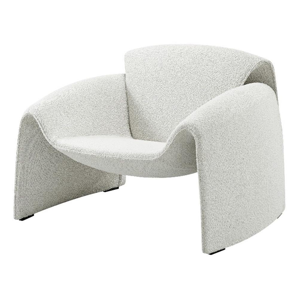 npd furniture and more Hilda Accent Chair, Standard, Boucle Beige