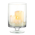Glass Candle Holder for Pillar Candles - Large Glass Vases for Table Decoration, Clear Hurricane Candle Holder for Wedding Chris