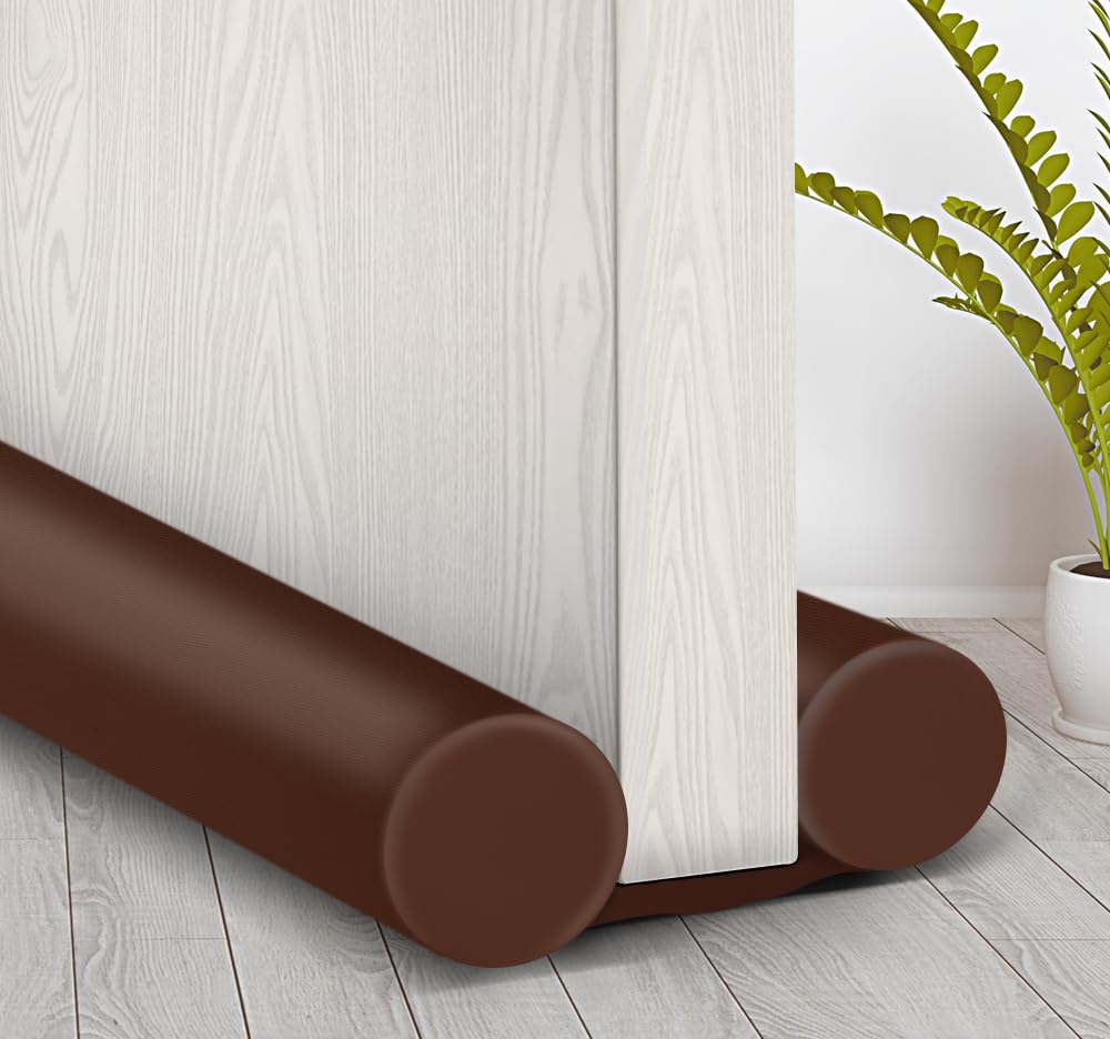 Maxtid Small Door Draft Blocker 30' Double Door Draft Sealers For Bottom Of Door Weather Seal Strips Soundproof Door Seal