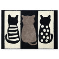 ZebraSmile Bathroom Rugs - Cat Bathroom Rug Non Slip Washable Soft Bath Mat Shower Room Bathmat Funny Doormat Cat Bath Rug19.5 X