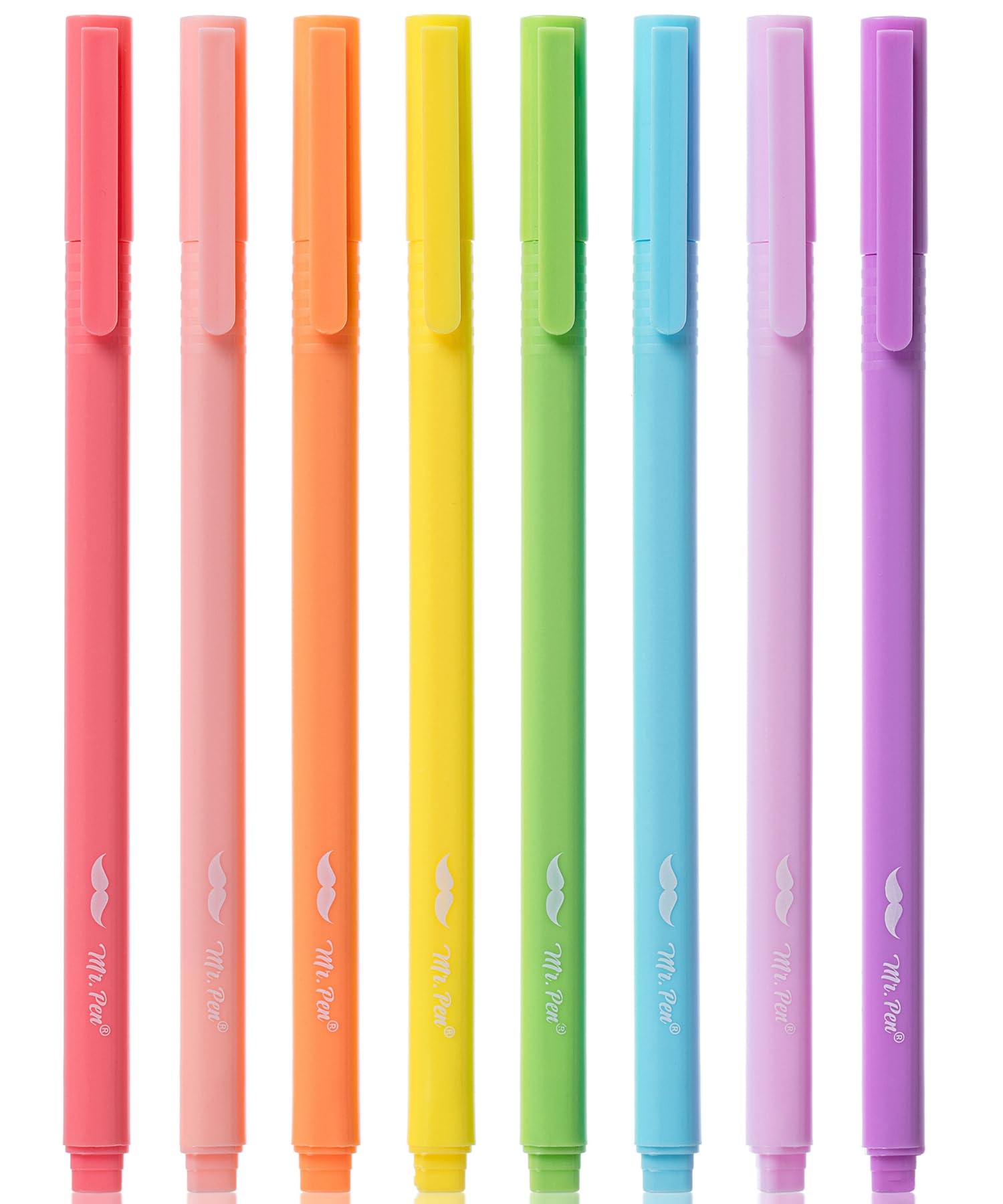 Mr. Pen- 8 Pack Fine Tip Highlighters, Pastel Colors Assorted, Cute Pen Set
