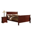 Acme Louis Philippe III California King Bed, Cherry (1Set/2Ctn) /Cherry/Traditional