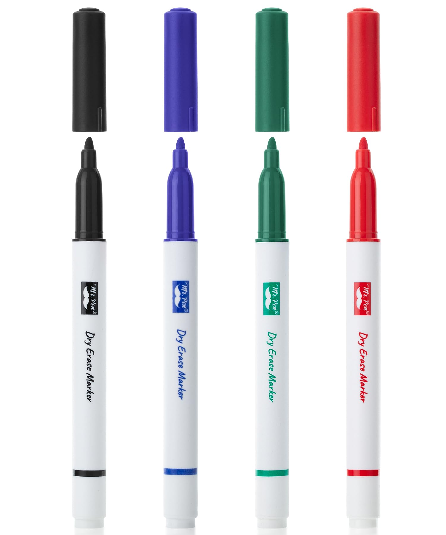 Mr. Pen- Dry Erase Markers, Fine Tip, 4 Pack, Assorted Colors, White Board Markers Dry Erase Fine Tip Markers, Whiteboard Marker