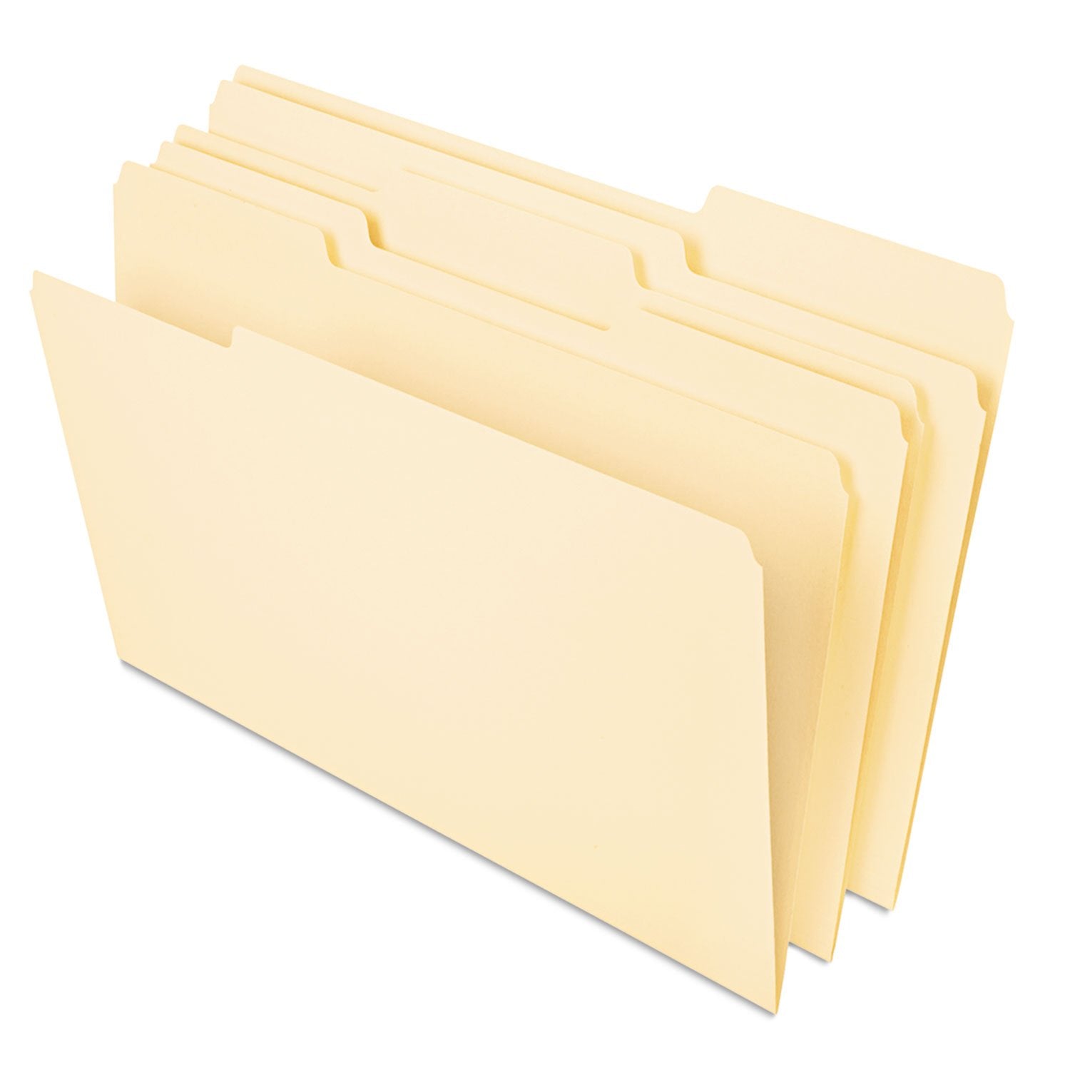 Universal 16413 Heavyweight File Folders, 1/3 Cut One-Ply Top Tab, Letter, Manila, 50/Pack
