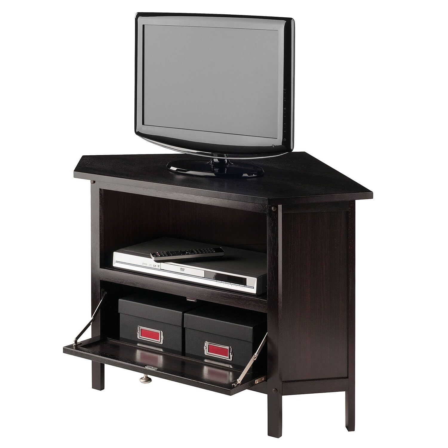 Winsome Corner TV Stand, Screens up to 27&quot;, Espresso (92634)