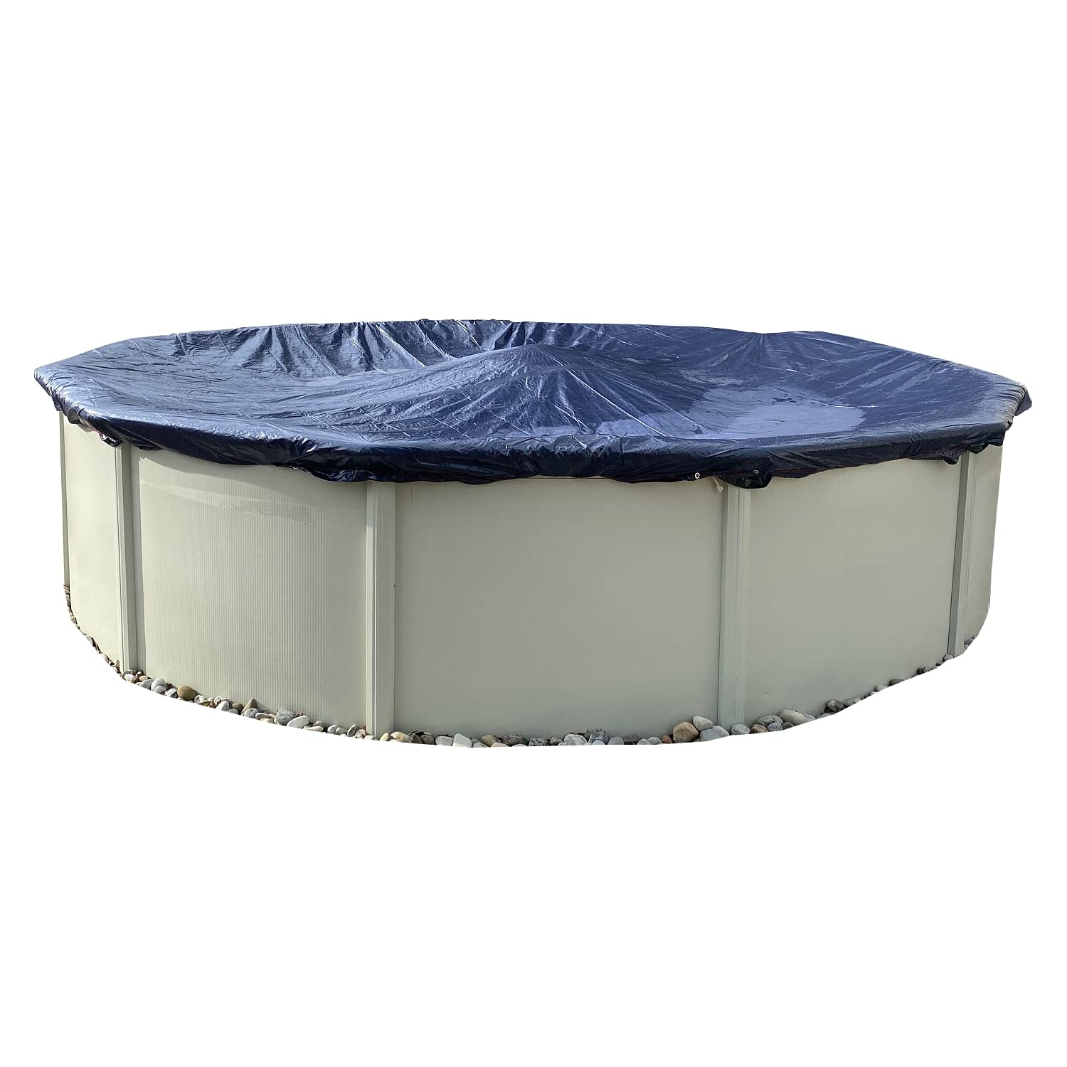 Winter Block Premium Winter Pool Cover For Above Ground Pools, 24 Ft. Round Winter Aboveground Pool Cover, 10-Year Warranty, Inc