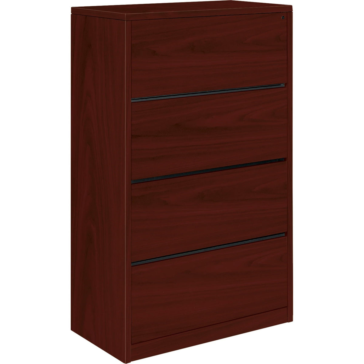 HON 10500 Series 36 by 20 by 59-1/8-Inch 4-Drawer Lateral File, Mahogany