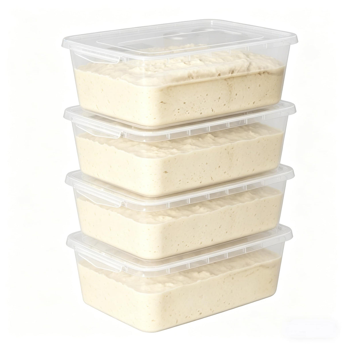 Parlynies 4Pack Proofing Container with 14 L Capacity, Dough Rising Box
