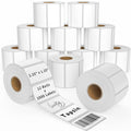 Thermal Labels 2.25 X 1.25, Adhesive Stickers 12 Rolls 12000 Papers For Barcode, Fnsku, Mailing, Shipping Labels, Compatible Wit