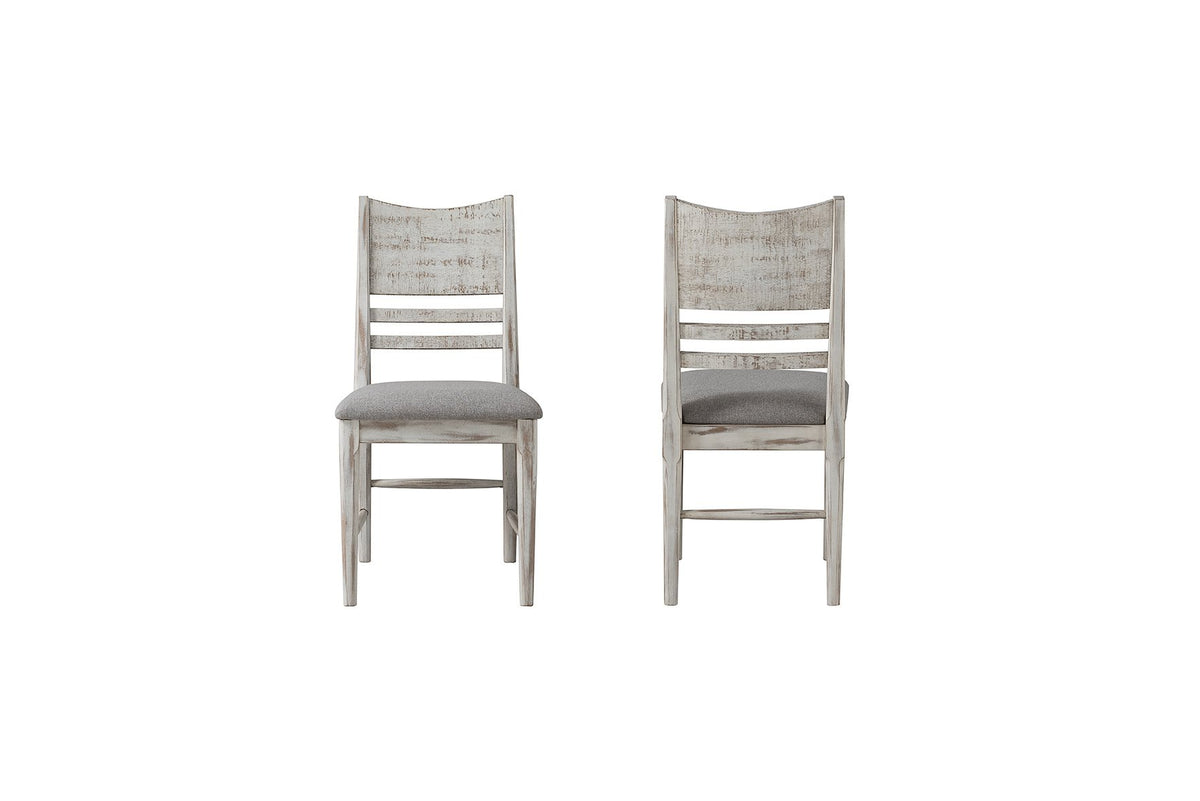 Intercon Moderen Rustic Side Chair, Weathered white