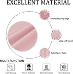 Smiletime Pink 90In Long Velvet Curtains With Grommet, Thermal Insulated Super Soft Privacy Noise Reducing Light Blocking Velvet