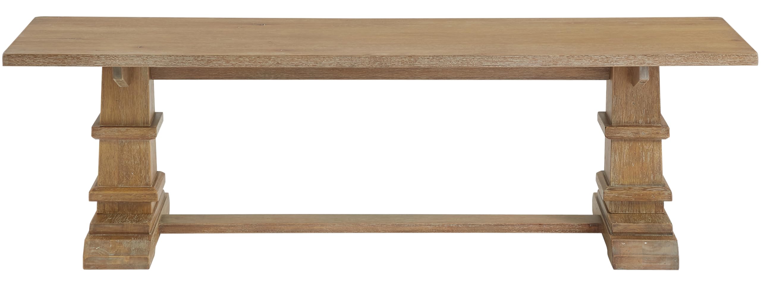 Crosley Furniture Joanna Wood Dining Bench for Entryway or Mudroom, Rustic Brown