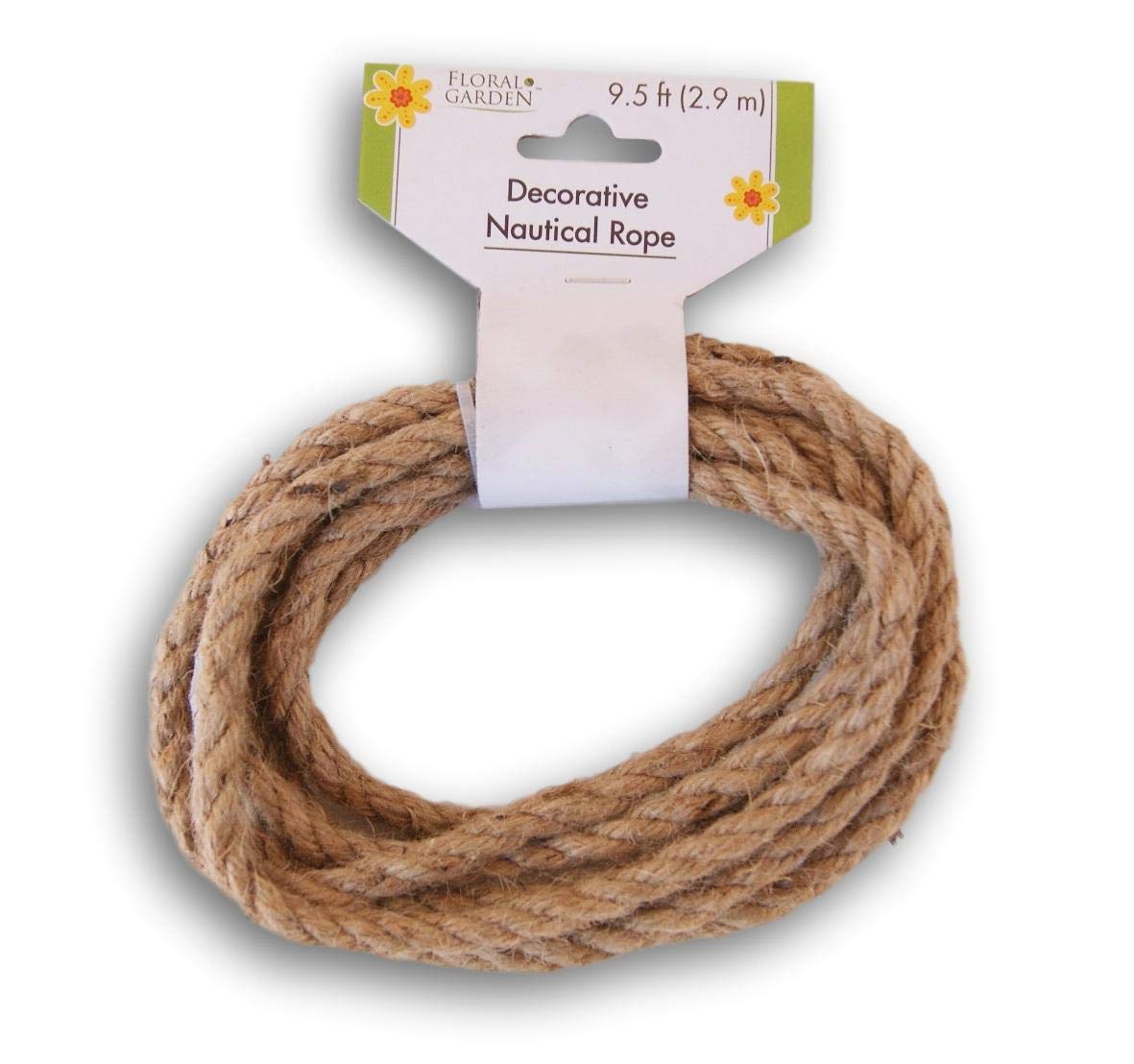 Floral Garden Decorative Nautical Rope - 9.5 Feet