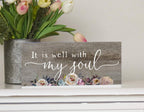 Sincere Surroundings Inspire Boards - It Is Well With My Soul, Brown Isb1097
