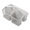ZOOMELLA Portable Shower Caddy Basket Cleaning Supplies Bucket 3 Divided Compartments Grey|Storage Bins & Baskets|Home & Garden