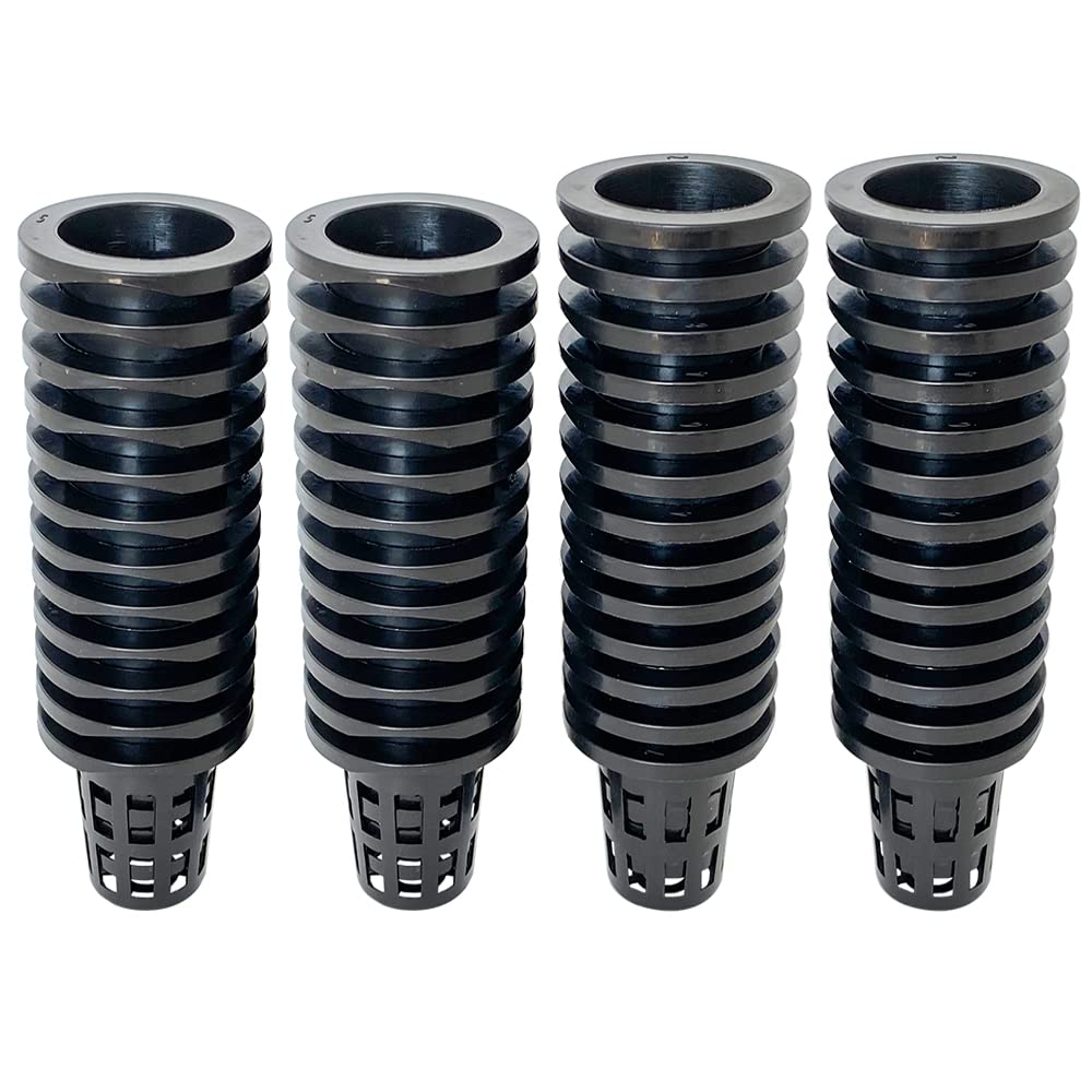 50 Pack 1.77' Garden Plastic Slotted Mesh Net Cups Pots, Round Heavy Duty Home Garden Bucket Basket Plant Nursery Pots For Hydr