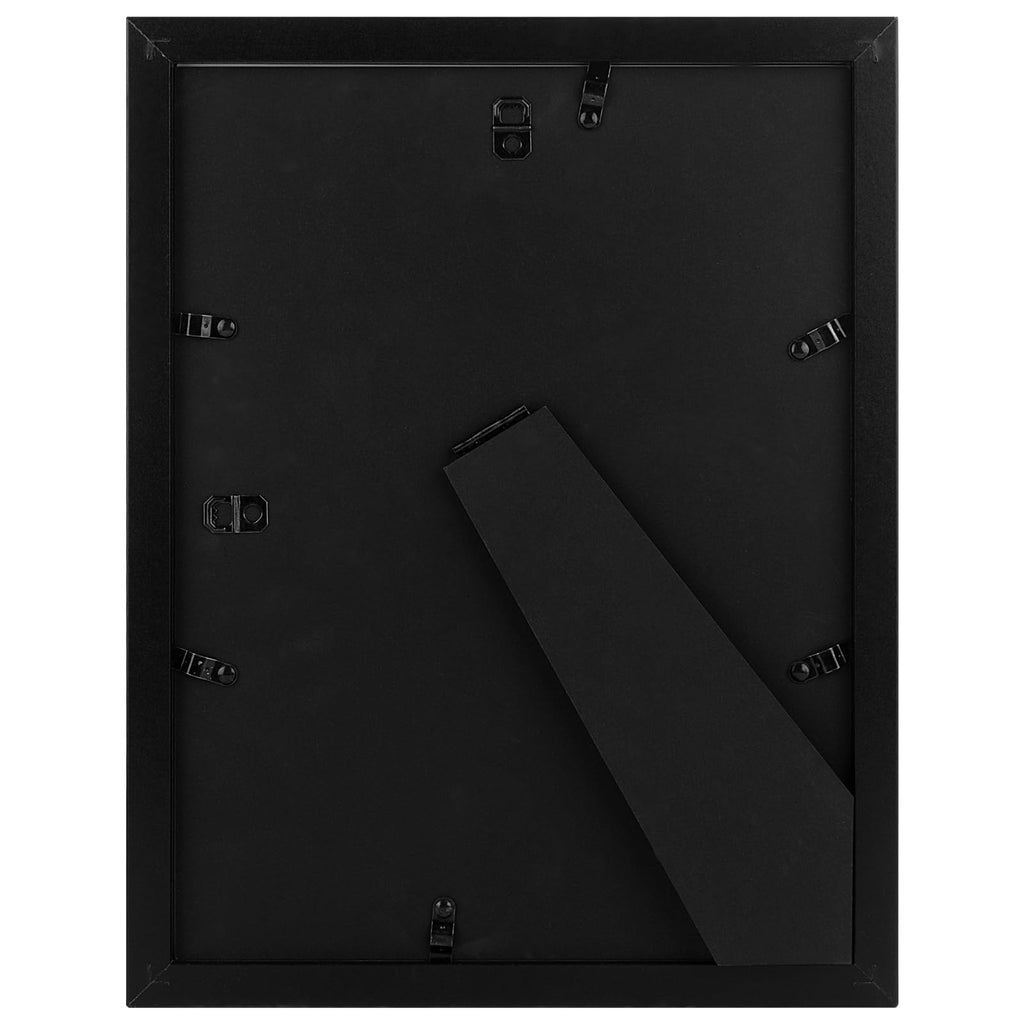 Golden State Art, 9X12 Picture Frame With Mat For 6X8 - High Definition Glass Wall Mounting Horizontal Vertical Display (Black,