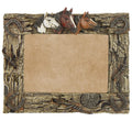 Comfy Hour Western Retro Collection Resin Art 7x5 Photograph Imitated Deadwood Horsehead Photo Frame