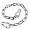 1 Pcs Heavy Duty Stainless Steel Chain 550Lb Capacity For Punching Bags Hanging Chair Hammocks Swing Trapeze Yoga (20, 4Mm)