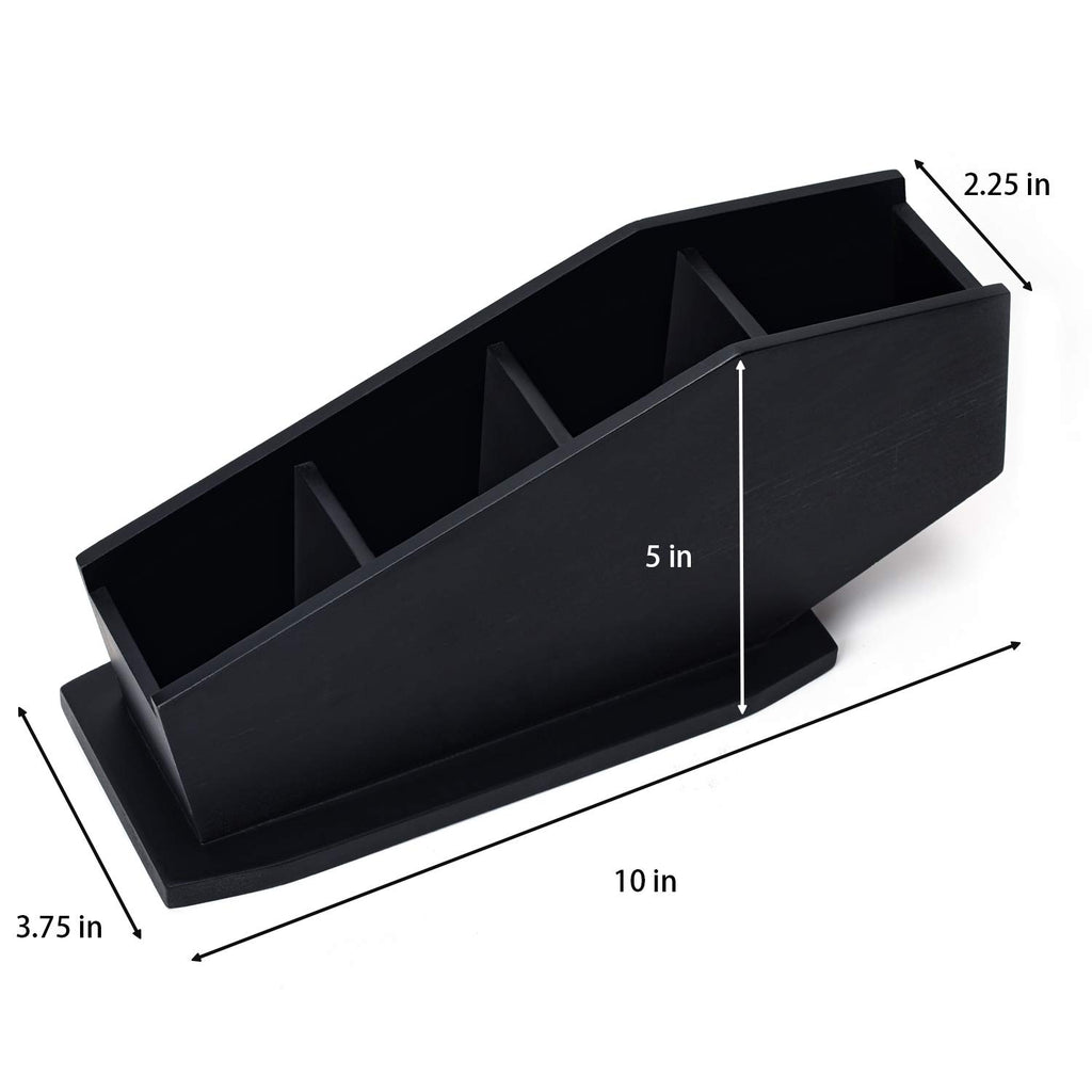 Gothvanity Coffin Brush Holder - Gothic Desk Organizer - Wooden Coffin Pen Holder -Spooky Decor For Bathroom, Living Room Or Bed