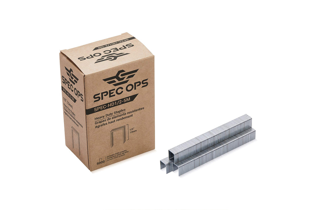 Spec Ops Tools Heavy Duty Staples, 1/2-In, 5,000 Pack, 3% Donated To Veterans