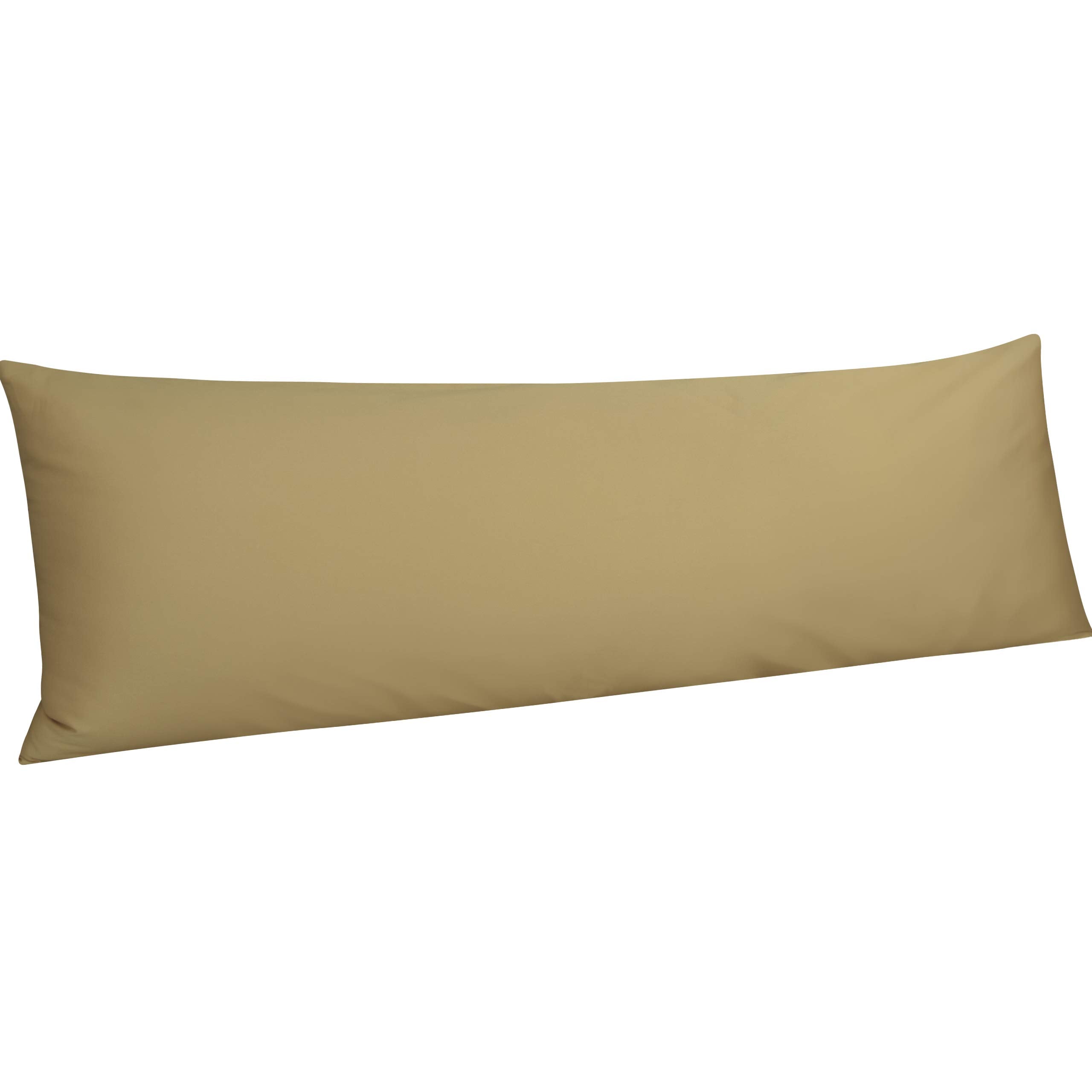 Ntbay Egyptian Cotton Body Pillowcase - 500 Thread Count Cotton Body Pillow Cover - Soft And Breathable Envelope Closure Body Pi